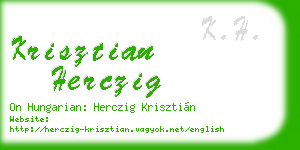 krisztian herczig business card